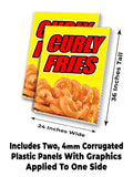 Curly Fries A-Frame Signs, Decals, or Panels