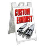 Custom Exhaust A-Frame Signs, Decals, or Panels