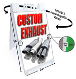 Custom Exhaust A-Frame Signs, Decals, or Panels
