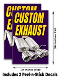 Custom Exhaust A-Frame Signs, Decals, or Panels
