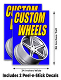 Custom Wheels A-Frame Signs, Decals, or Panels