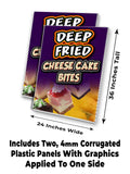 Deep Fried Cheese Cake Bites A-Frame Signs, Decals, or Panels