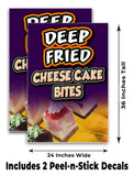Deep Fried Cheese Cake Bites A-Frame Signs, Decals, or Panels