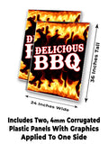 Delicious BBQ  A-Frame Signs, Decals, or Panels