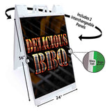 Delicious BBQ A-Frame Signs, Decals, or Panels