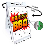 Delicious BBQ A-Frame Signs, Decals, or Panels