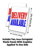 Delivery Available A-Frame Signs, Decals, or Panels