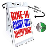 Dine In A-Frame Signs, Decals, or Panels