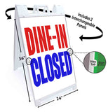 Dine In Closed A-Frame Signs, Decals, or Panels