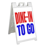 Dine In To Go A-Frame Signs, Decals, or Panels