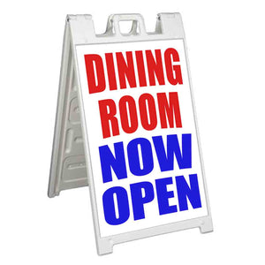 Dining Room Now Open A-Frame Signs, Decals, or Panels