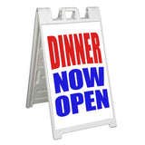 Dinner Now Open A-Frame Signs, Decals, or Panels