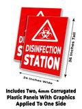 Disinfection Station A-Frame Signs, Decals, or Panels