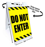 Do Not Enter A-Frame Signs, Decals, or Panels