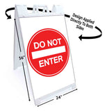 Do Not Enter A-Frame Signs, Decals, or Panels