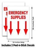 Emergency Supplies A-Frame Signs, Decals, or Panels
