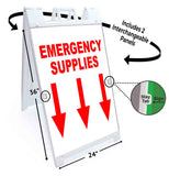 Emergency Supplies A-Frame Signs, Decals, or Panels