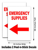 Emergency Supplies A-Frame Signs, Decals, or Panels