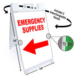Emergency Supplies A-Frame Signs, Decals, or Panels