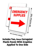 Emergency Supplies A-Frame Signs, Decals, or Panels
