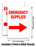 Emergency Supplies A-Frame Signs, Decals, or Panels