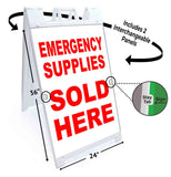 Emergency Supplies A-Frame Signs, Decals, or Panels