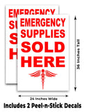 Emergency Supplies A-Frame Signs, Decals, or Panels