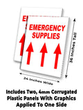 Emergency Supplies A-Frame Signs, Decals, or Panels