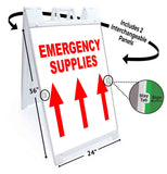 Emergency Supplies A-Frame Signs, Decals, or Panels