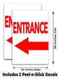 Entrance A-Frame Signs, Decals, or Panels