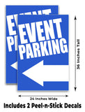 Event Parking A-Frame Signs, Decals, or Panels
