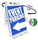 Event Parking A-Frame Signs, Decals, or Panels