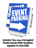 Event Parking A-Frame Signs, Decals, or Panels