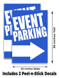 Event Parking A-Frame Signs, Decals, or Panels