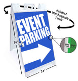 Event Parking A-Frame Signs, Decals, or Panels