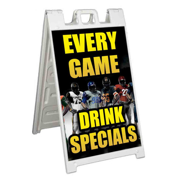 Game Drink & Specials A-Frame Signs, Decals, or Panels