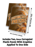 Everything Bagel Pretzel A-Frame Signs, Decals, or Panels