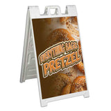 Everything Bagel Pretzel A-Frame Signs, Decals, or Panels