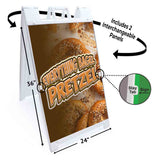 Everything Bagel Pretzel A-Frame Signs, Decals, or Panels
