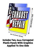 Exhaust Repair A-Frame Signs, Decals, or Panels