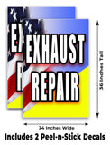 Exhaust Repair A-Frame Signs, Decals, or Panels
