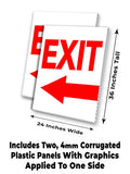 Exit A-Frame Signs, Decals, or Panels
