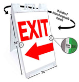 Exit A-Frame Signs, Decals, or Panels