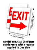 Exit A-Frame Signs, Decals, or Panels