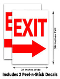 Exit A-Frame Signs, Decals, or Panels
