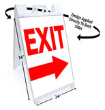 Exit A-Frame Signs, Decals, or Panels