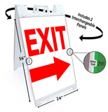 Exit A-Frame Signs, Decals, or Panels