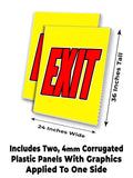 Exit A-Frame Signs, Decals, or Panels