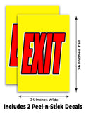 Exit A-Frame Signs, Decals, or Panels