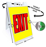 Exit A-Frame Signs, Decals, or Panels
